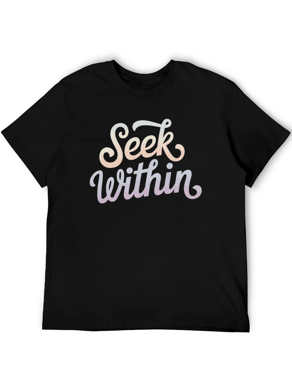 Seek Within Graphic Tee - Inspirational Black T-Shirt