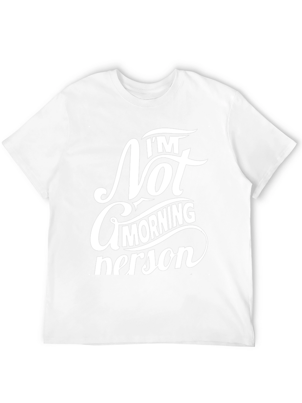 Im Not a Morning Person Black Tee