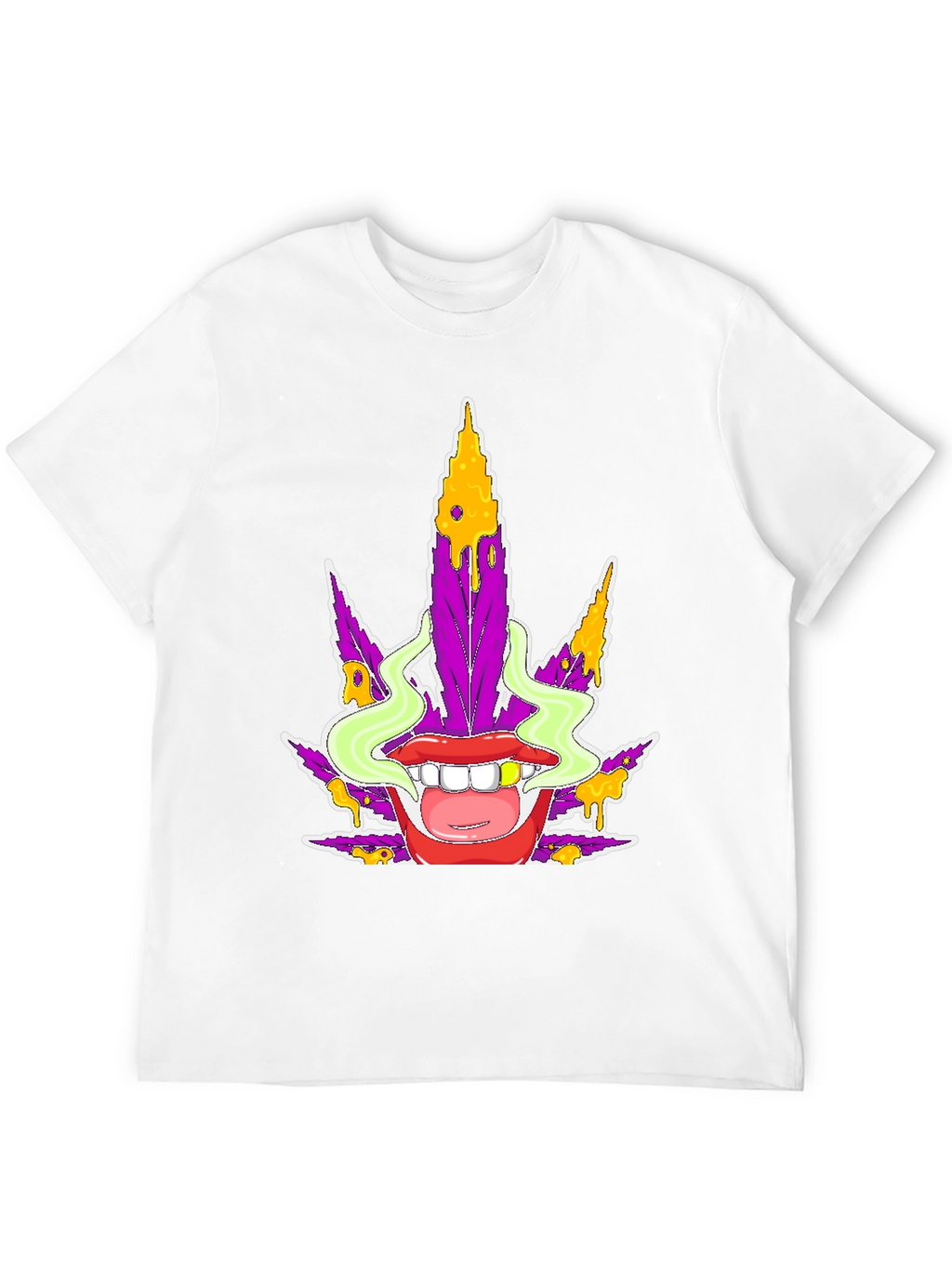Funky Marijuana Leaf Graphic T-Shirt - Unisex