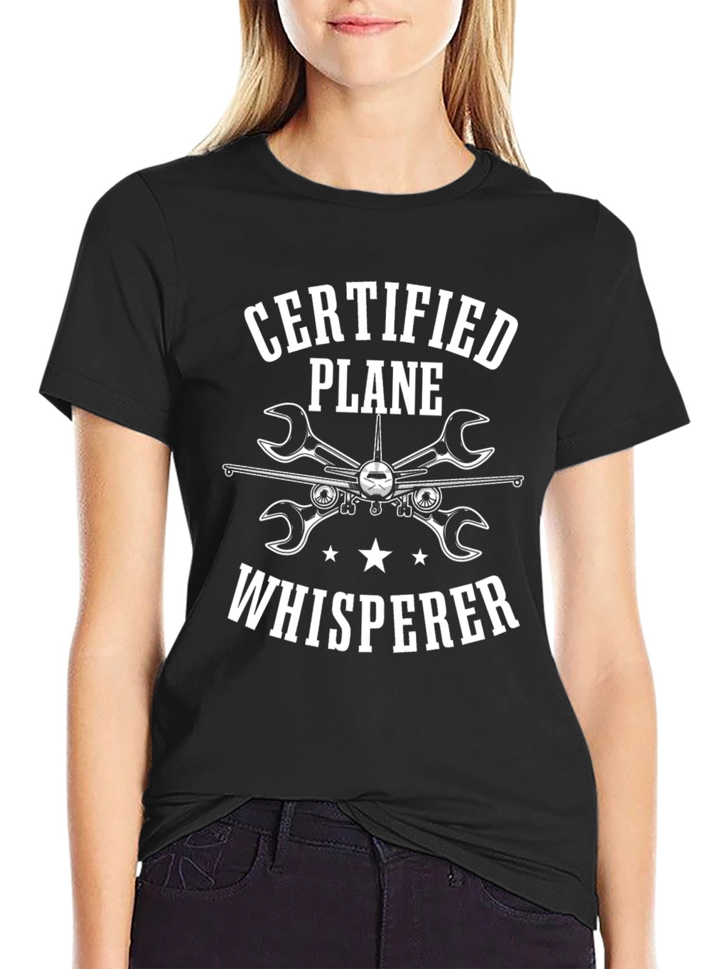 Certified Plane Whisperer Graphic T-Shirt
