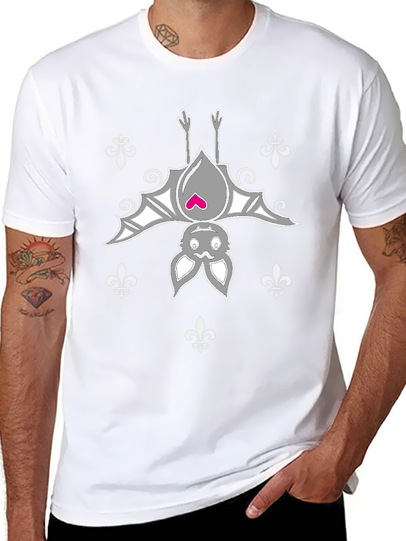 Upside Down Bat Tee