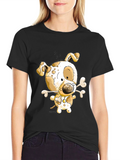 Dog Cartoon Graphic T-Shirt
