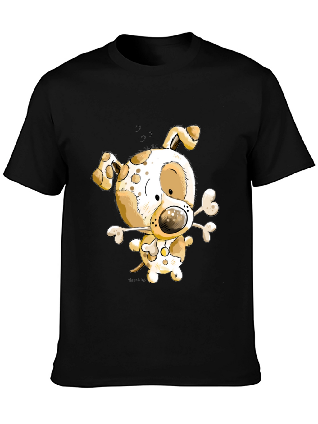 Dog Cartoon Graphic T-Shirt