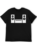 Stereo System Graphic Tee - Black