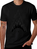 Mountain Adventure Tee - Nature Lovers Black T-Shirt