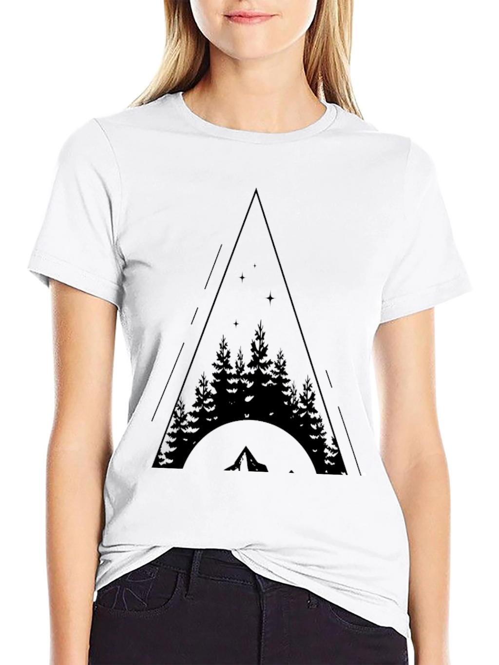 Mountain Adventure Tee - Nature Lovers Black T-Shirt