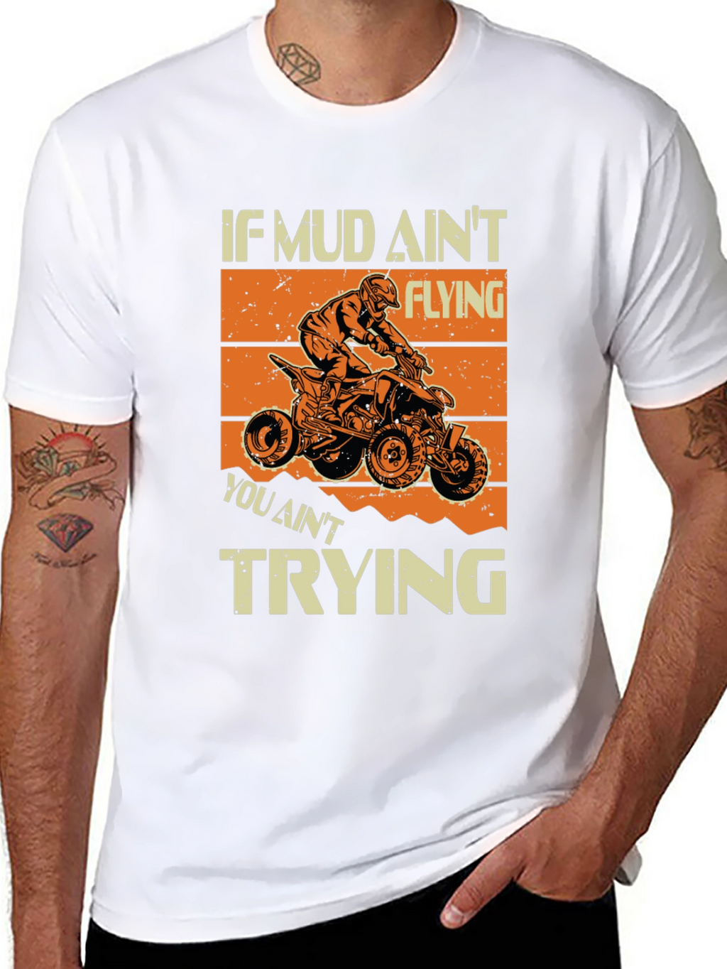 Mud Aint Flying T-Shirt - ATV Rider Gift
