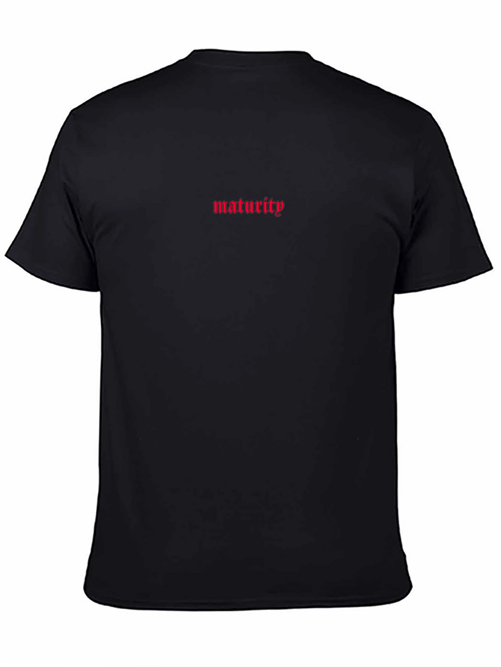 Maturity Text Graphic Print T-Shirt