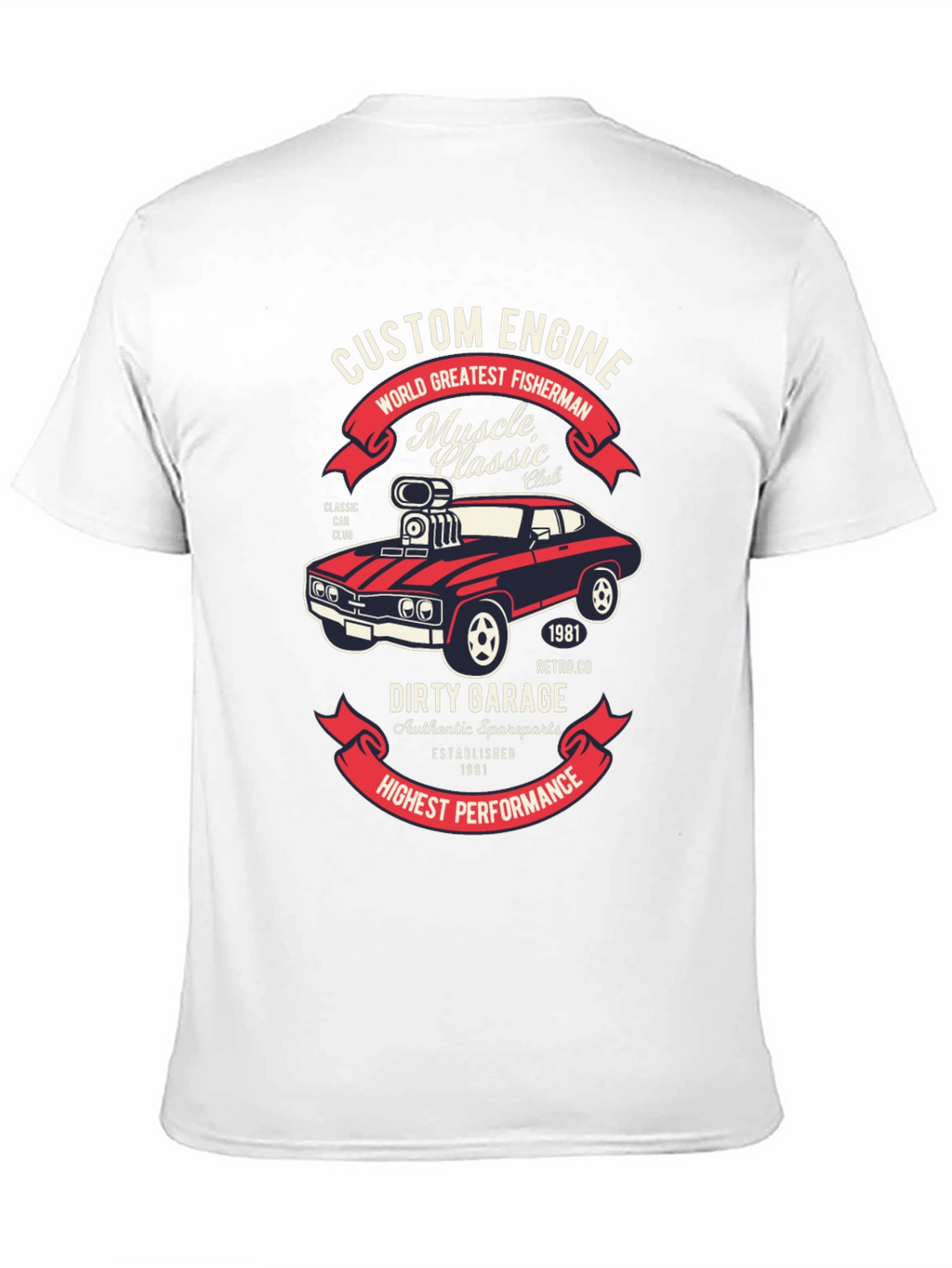 Custom Engine Muscle Car T-Shirt