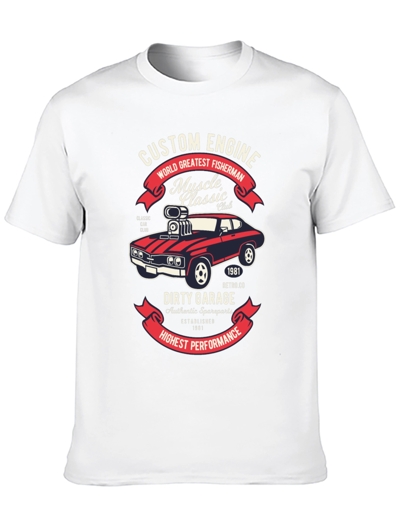 Custom Engine Muscle Car T-Shirt