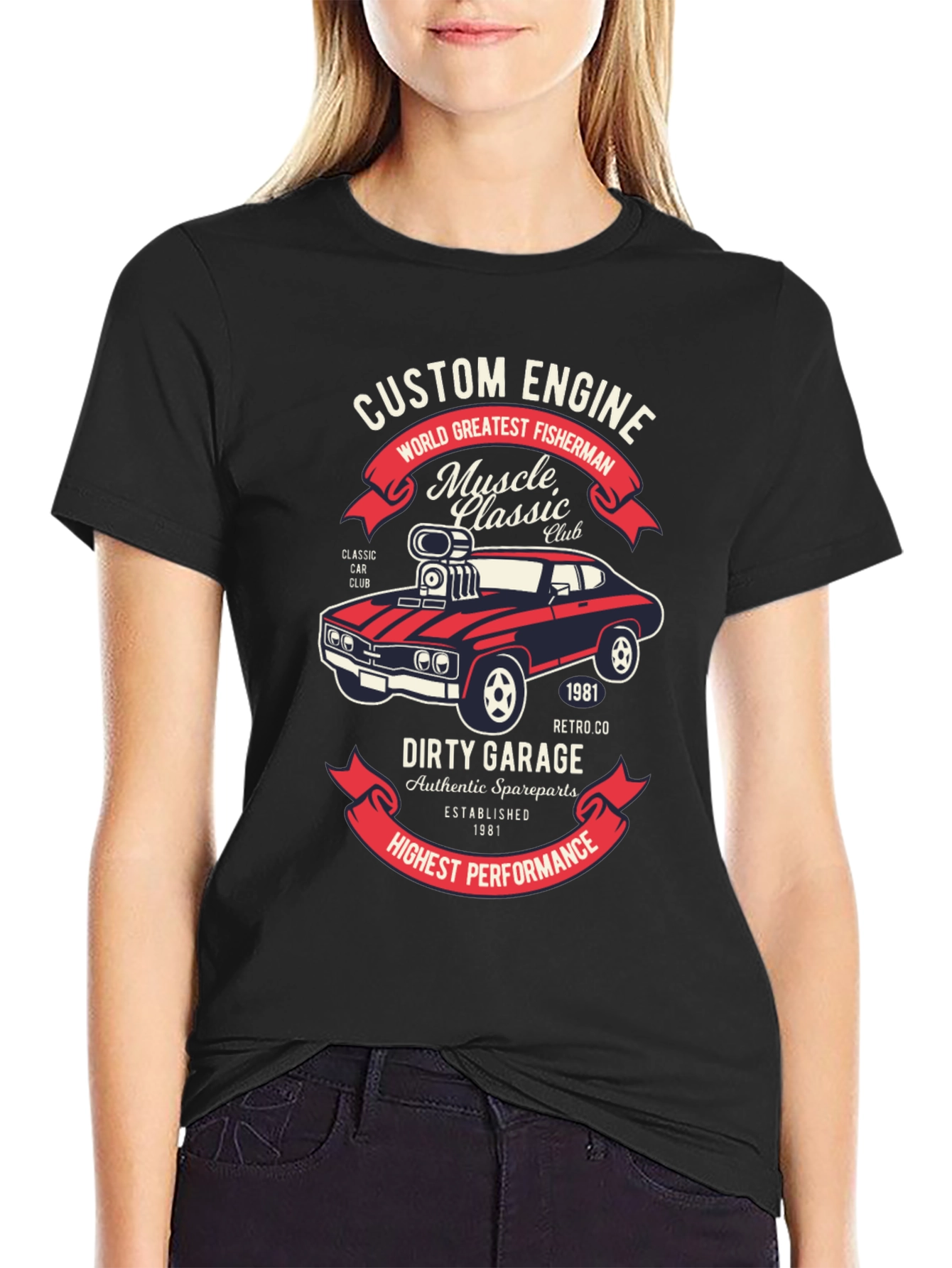 Custom Engine Muscle Car T-Shirt