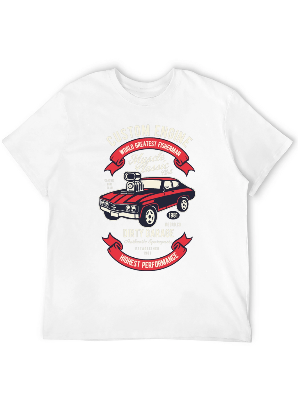Custom Engine Muscle Car T-Shirt