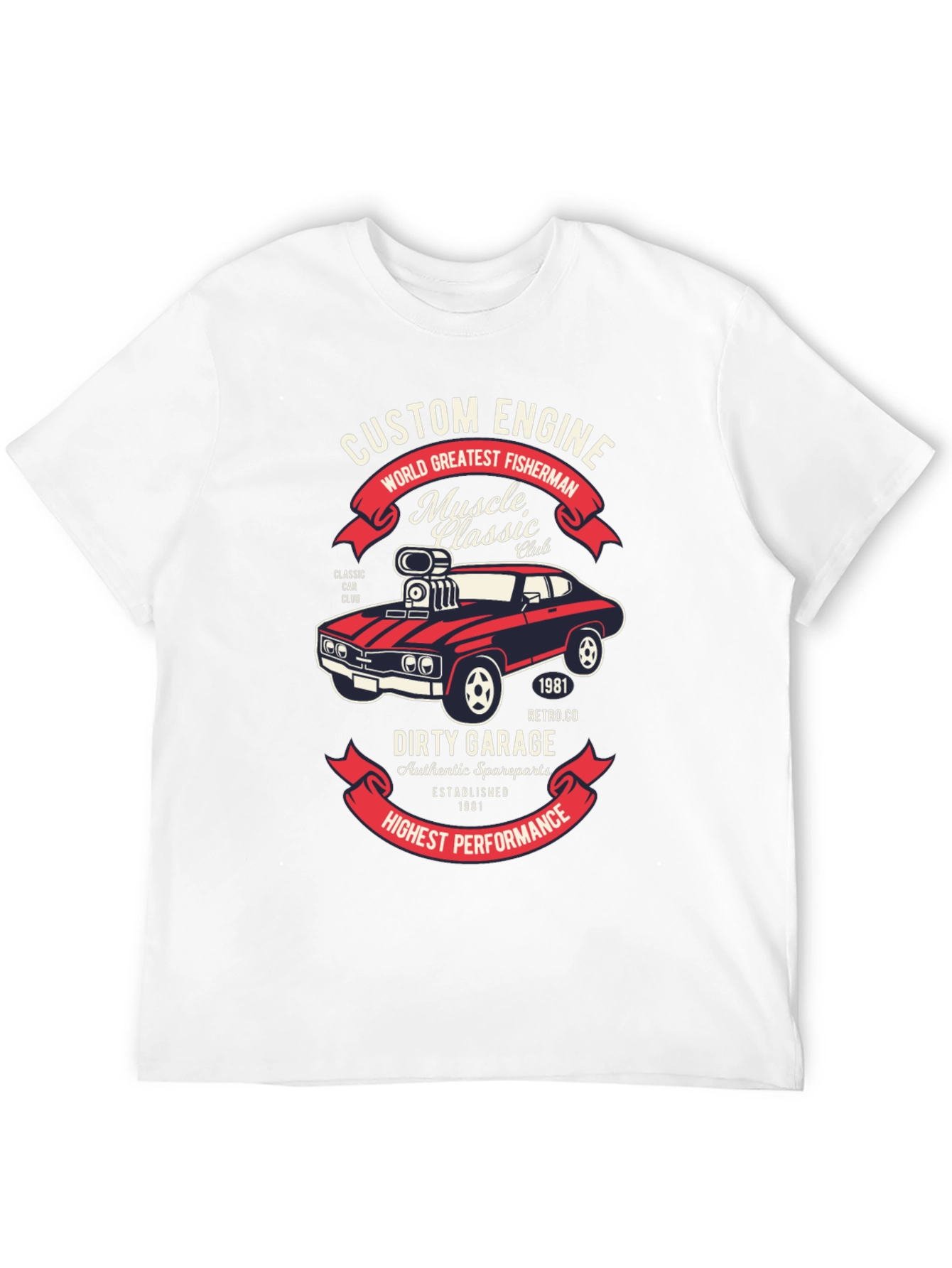 Custom Engine Muscle Car T-Shirt