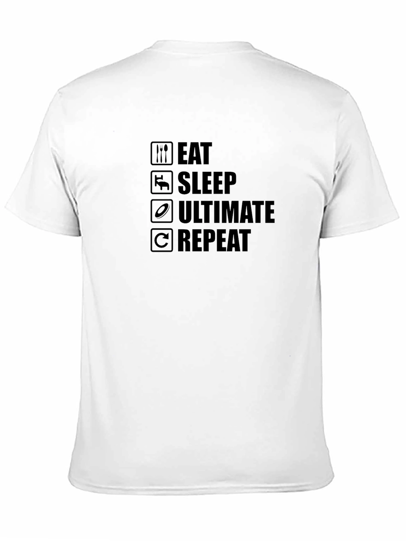 Eat Sleep Ultimate Repeat Black T-Shirt