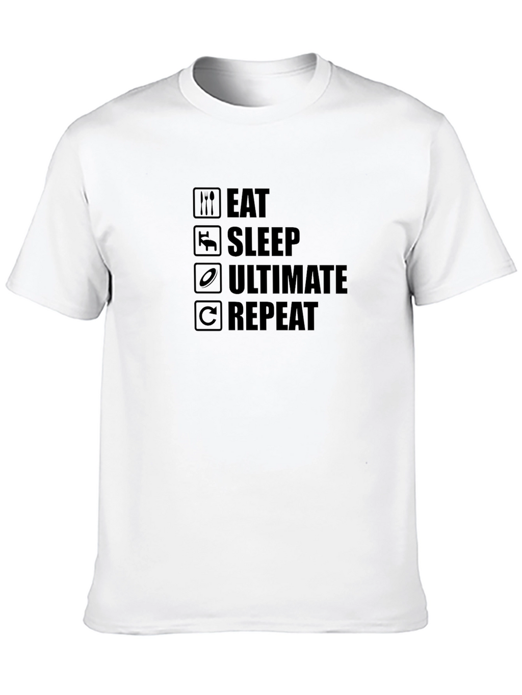 Eat Sleep Ultimate Repeat Black T-Shirt