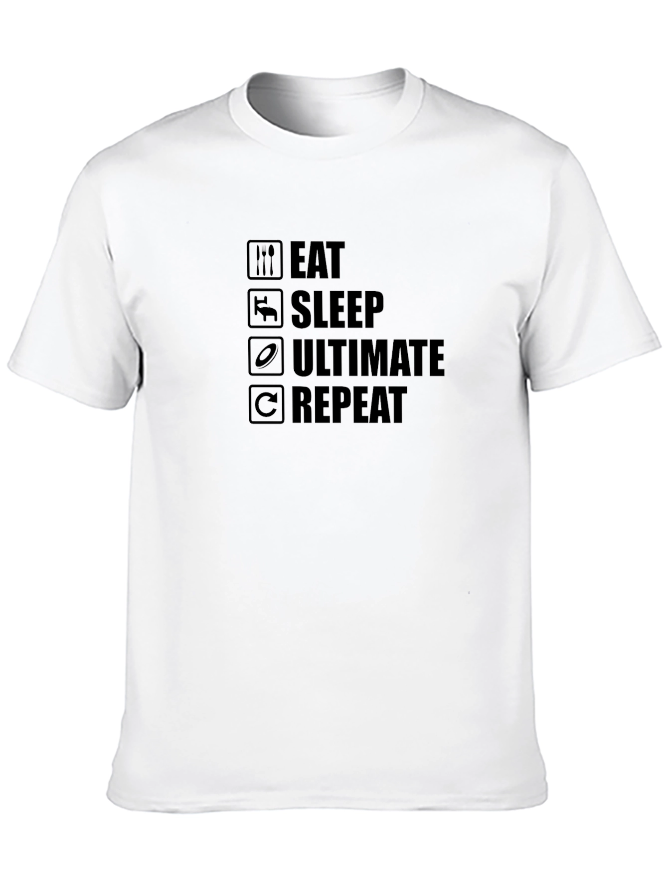 Eat Sleep Ultimate Repeat Black T-Shirt
