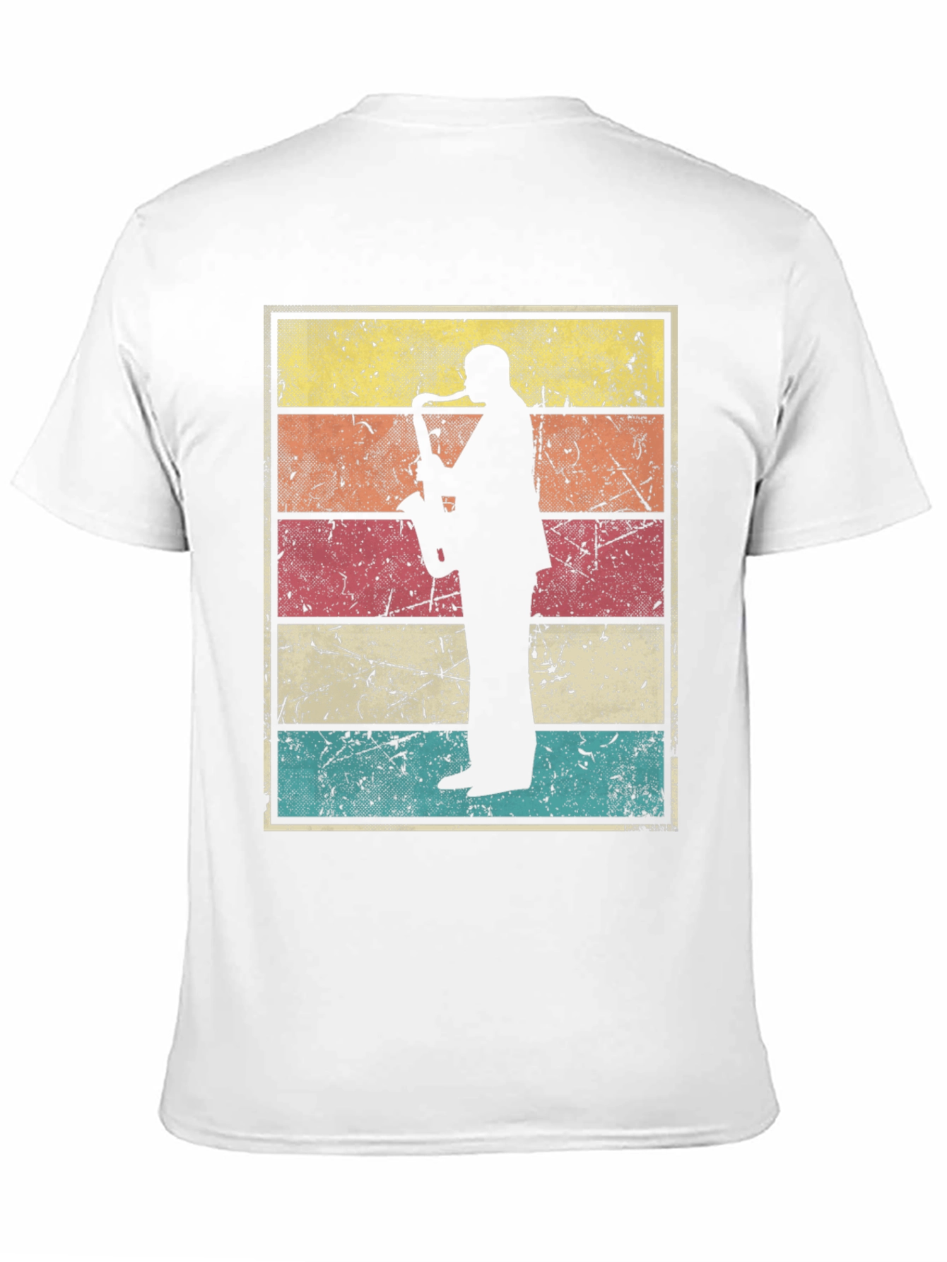 Retro Saxophone Player Graphic Tee