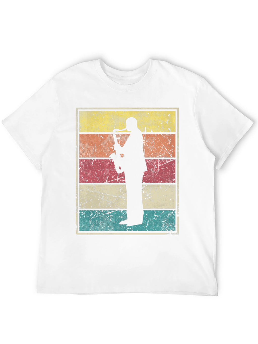 Retro Saxophone Player Graphic Tee