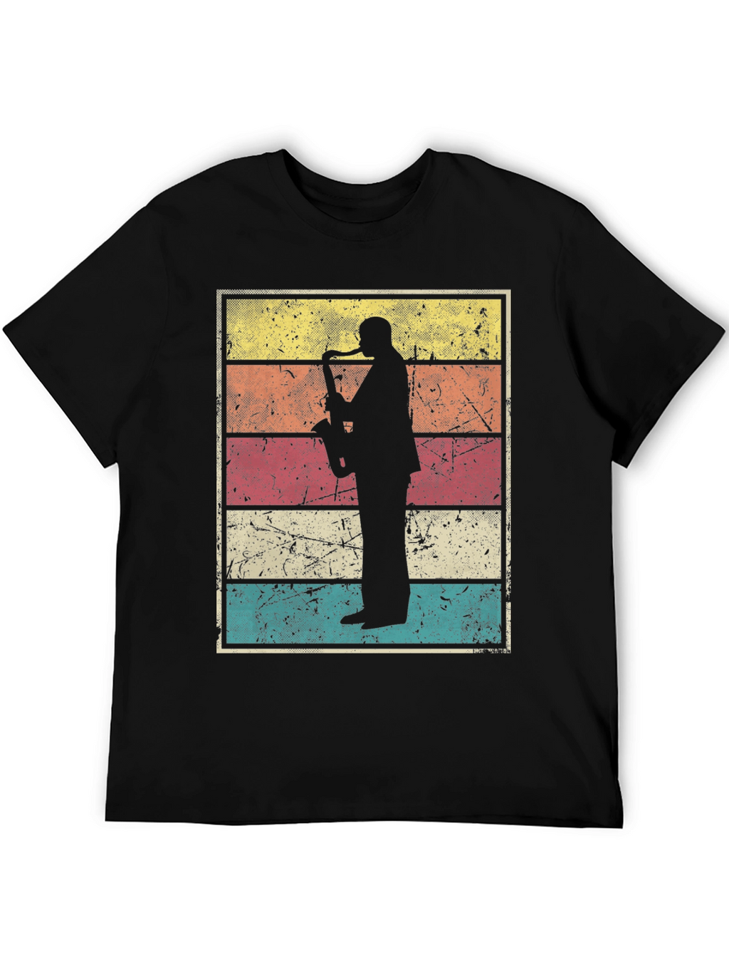 Retro Saxophone Player Graphic Tee