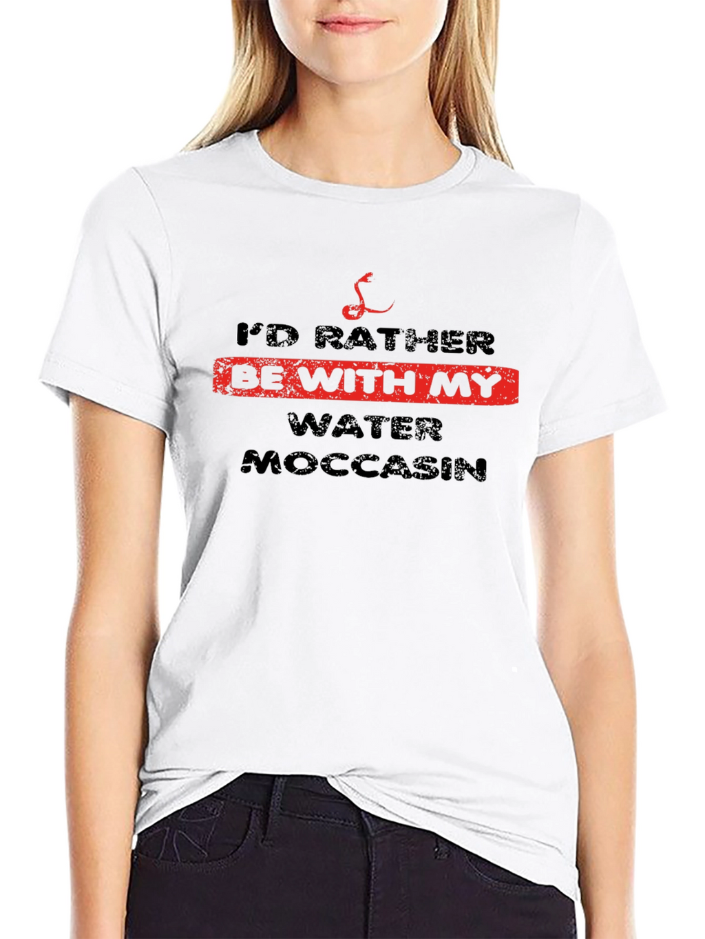 Id Rather Be With My Water Moccasin T-Shirt