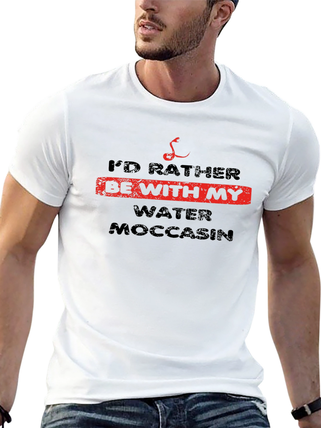 Id Rather Be With My Water Moccasin T-Shirt