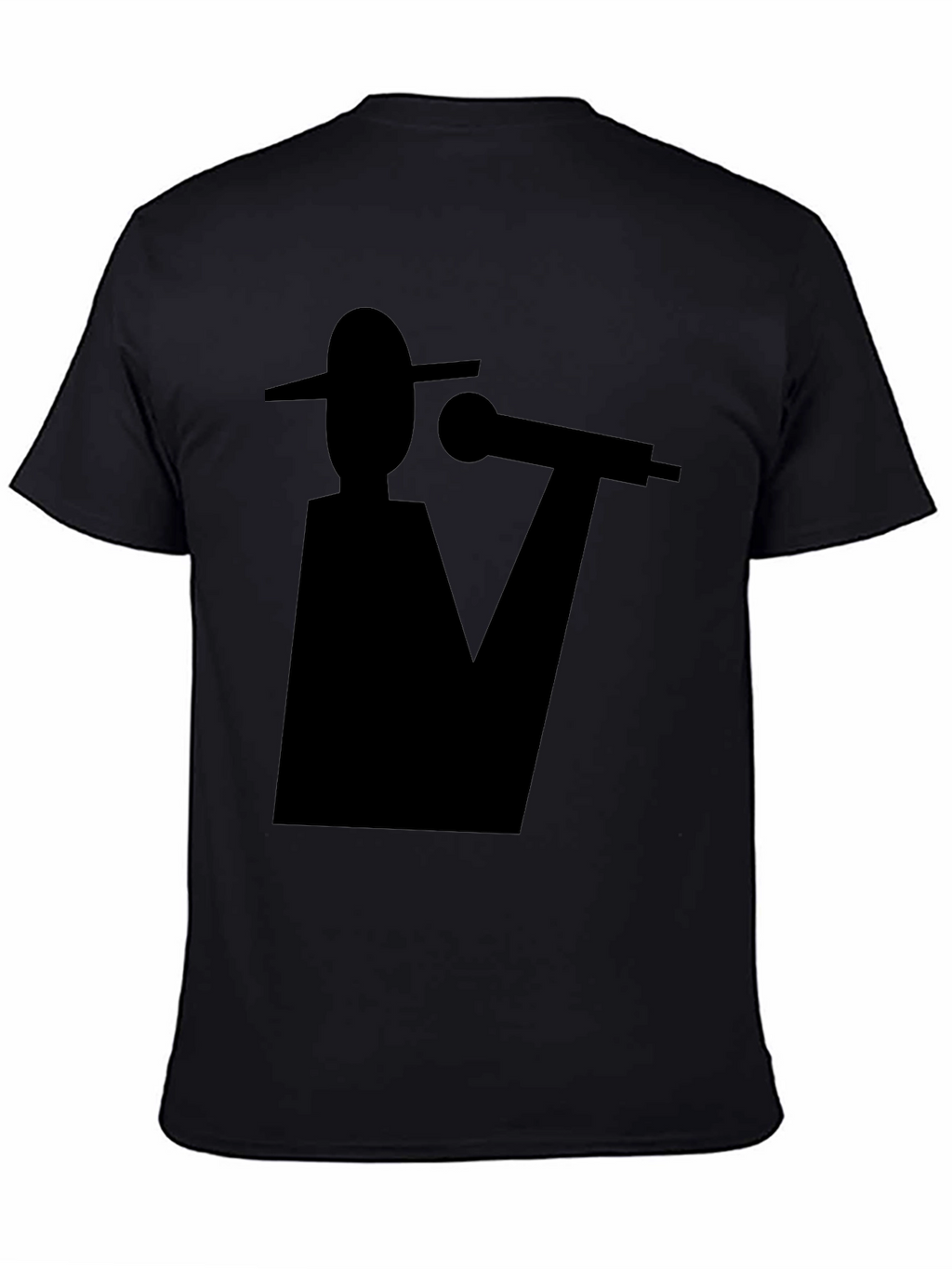 Abstract Musician Black Graphic Tee