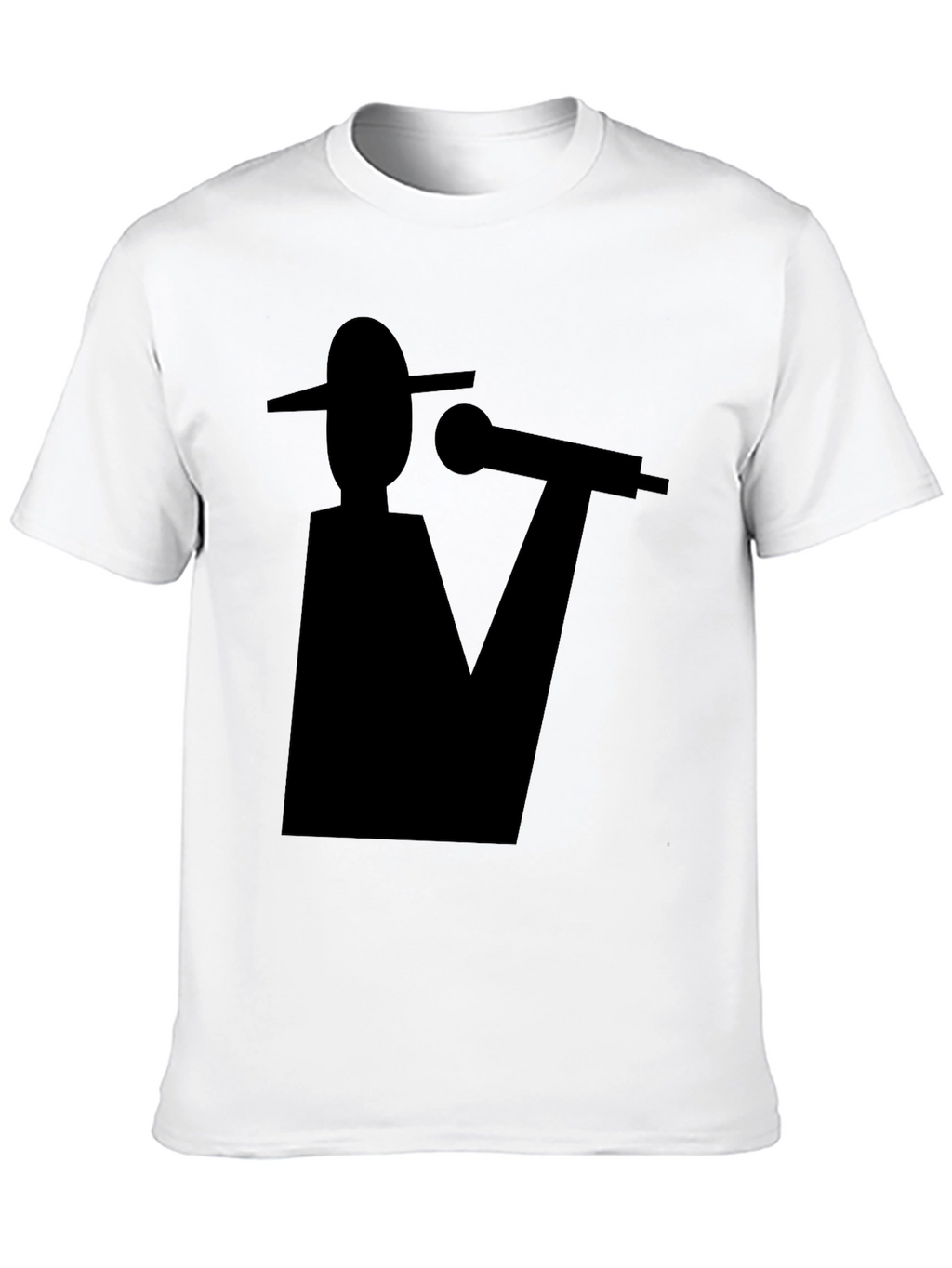 Abstract Musician Black Graphic Tee