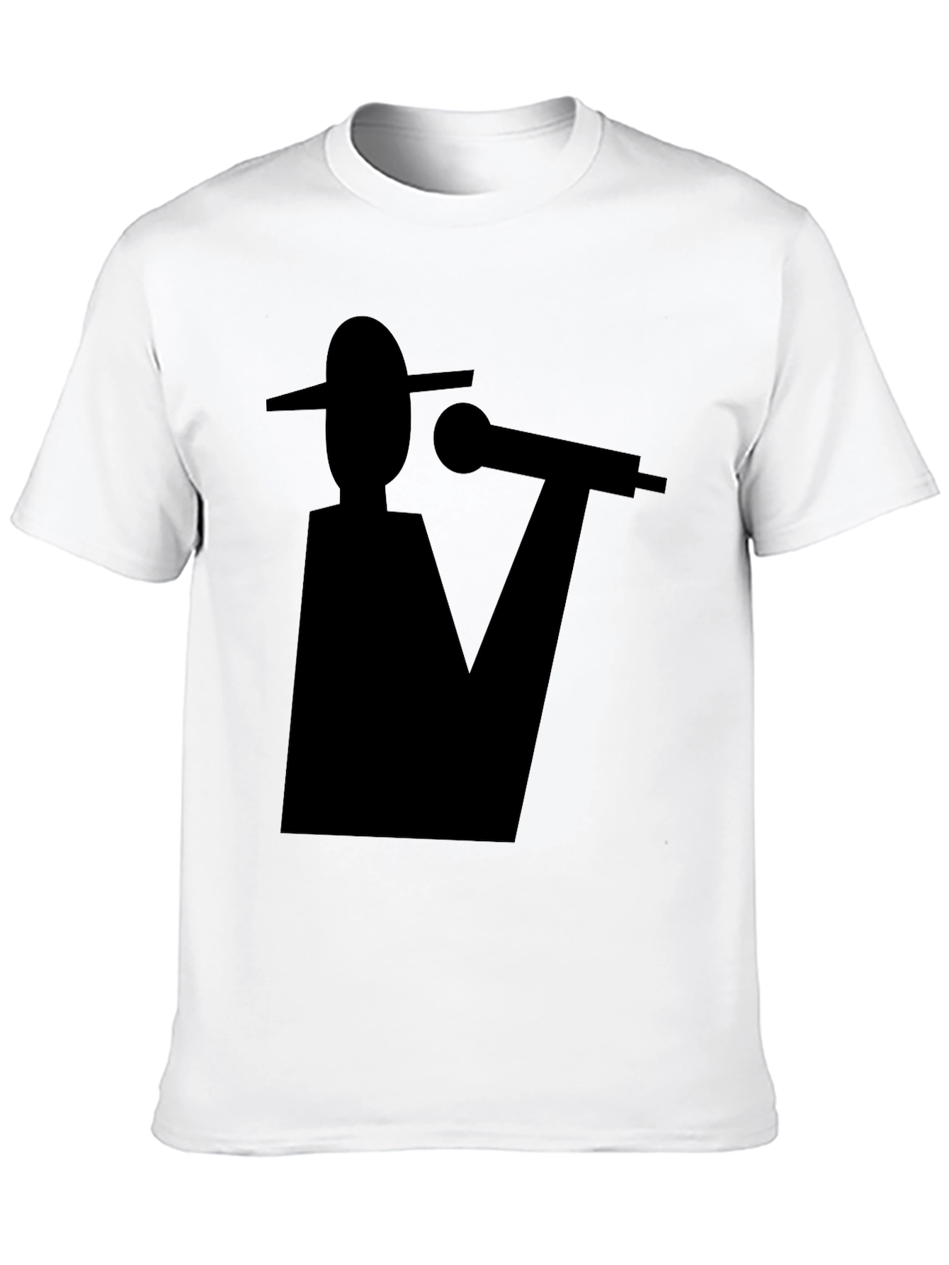 Abstract Musician Black Graphic Tee