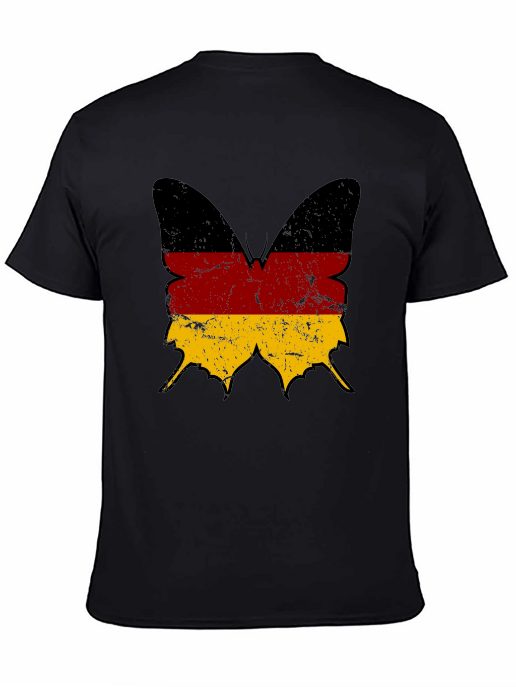 German Flag Butterfly Graphic T-Shirt