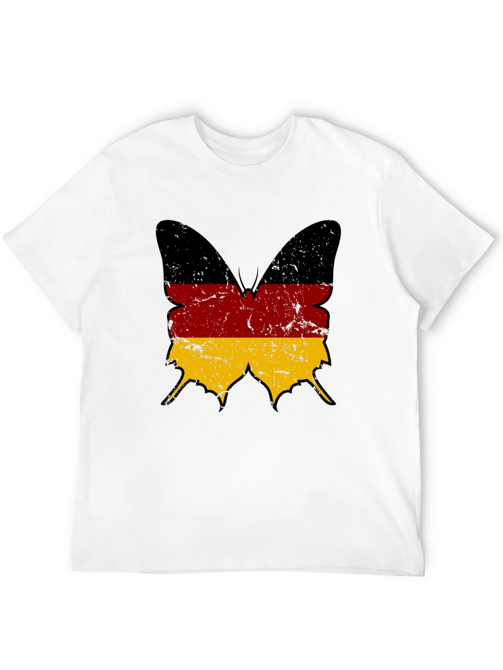 German Flag Butterfly Graphic T-Shirt