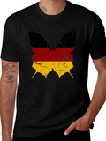 German Flag Butterfly Graphic T-Shirt
