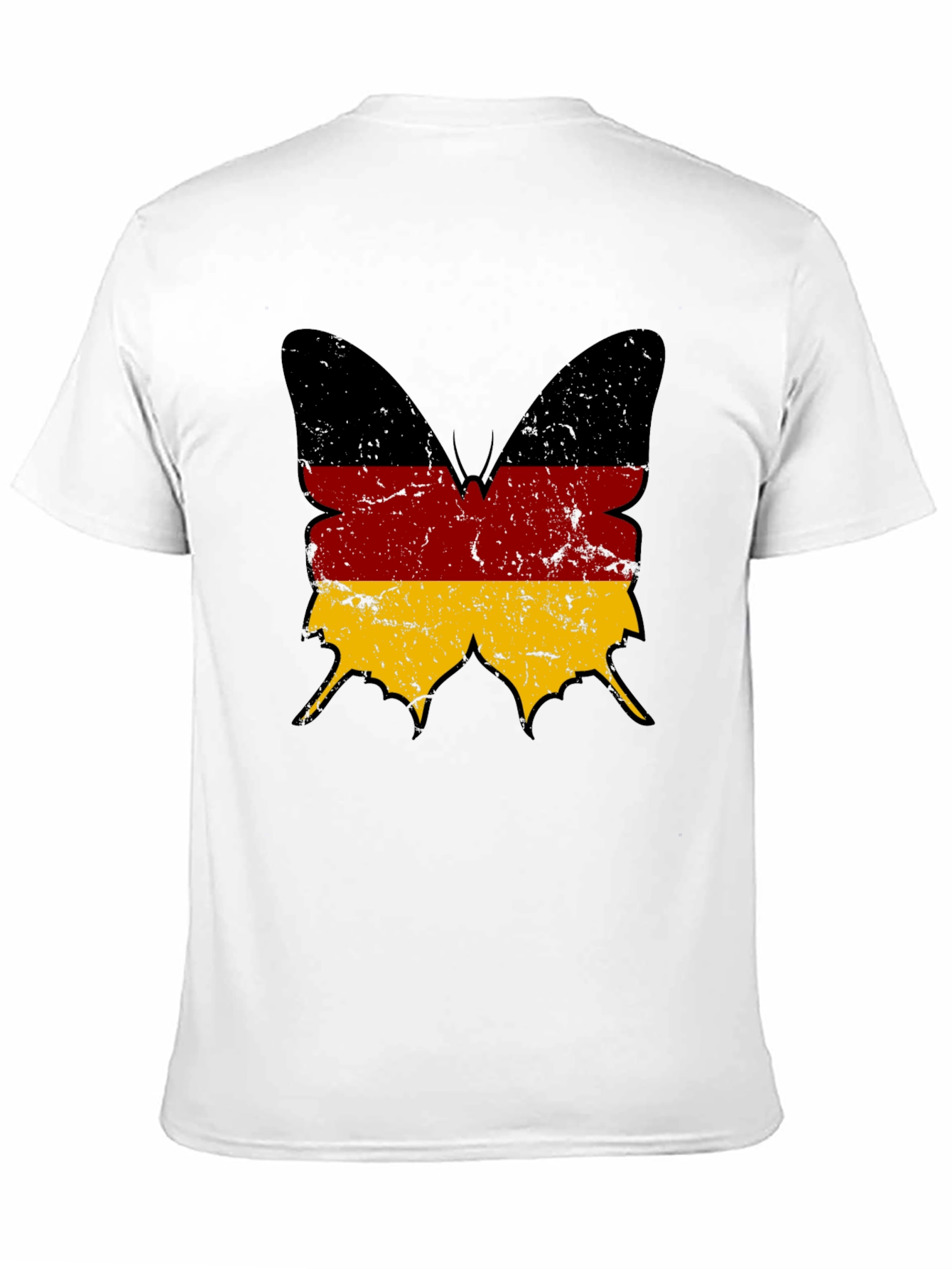 German Flag Butterfly Graphic T-Shirt