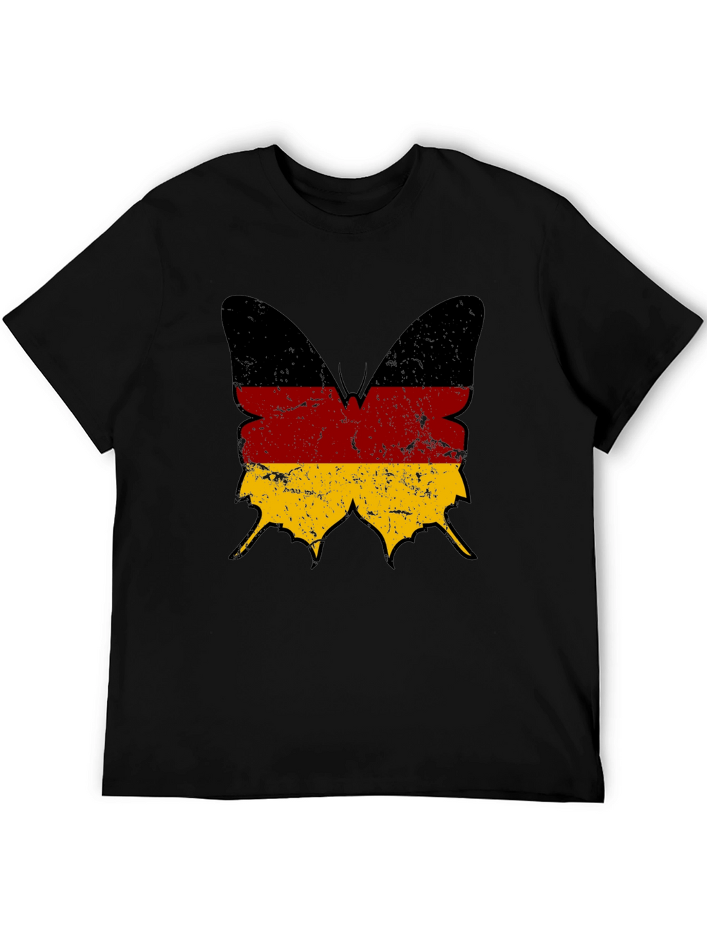 German Flag Butterfly Graphic T-Shirt