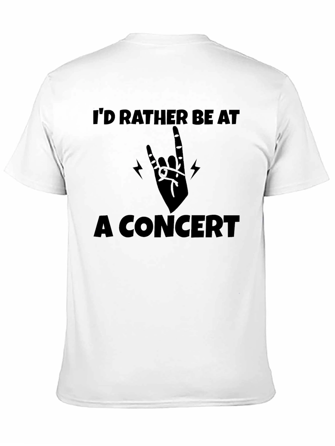 Concert Lover Black T-Shirt