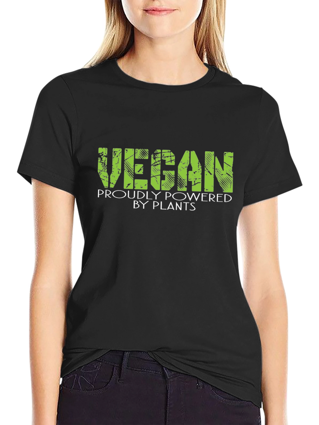 Vegan Powered By Plants Black T-Shirt