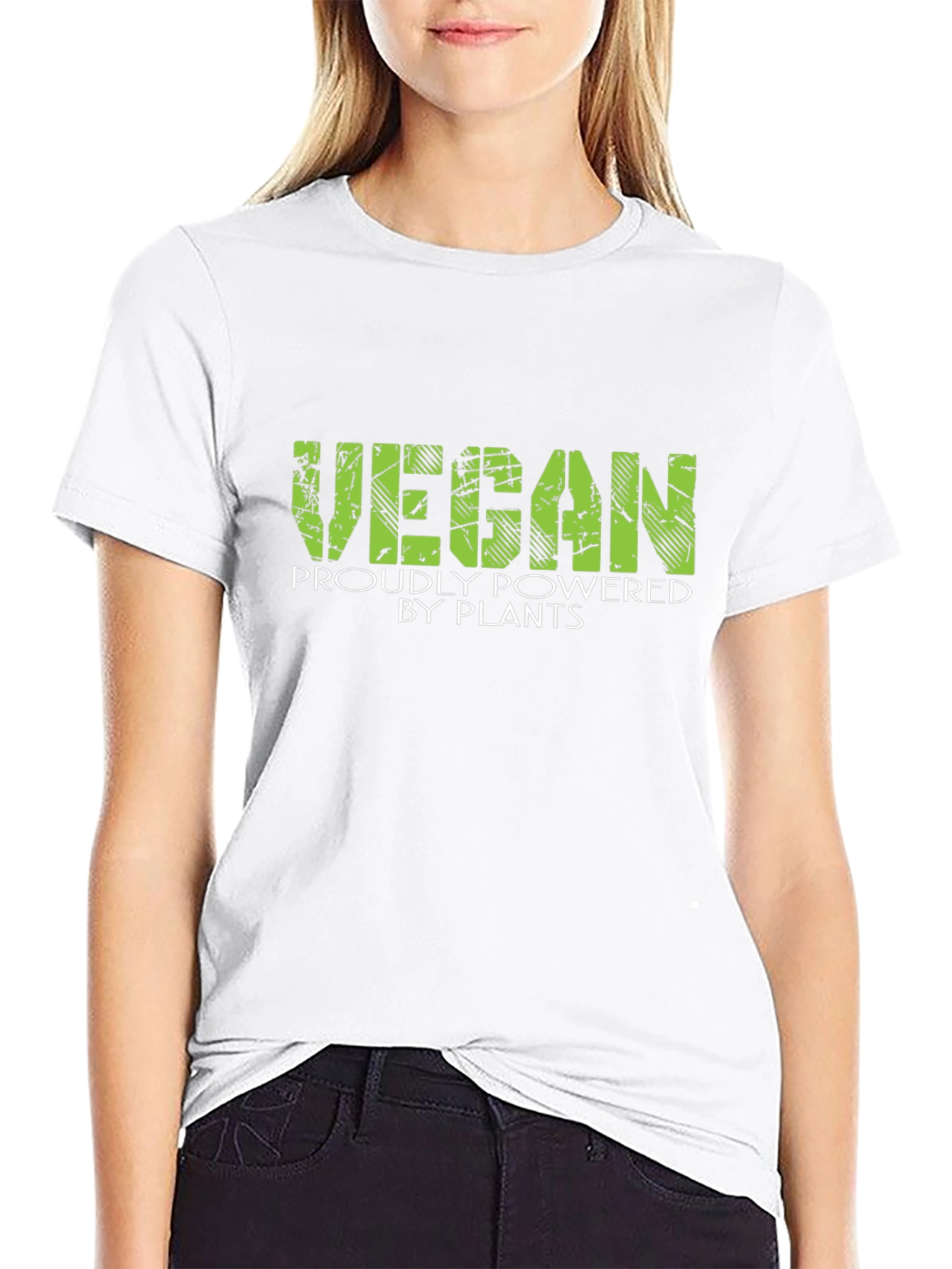 Vegan Powered By Plants Black T-Shirt