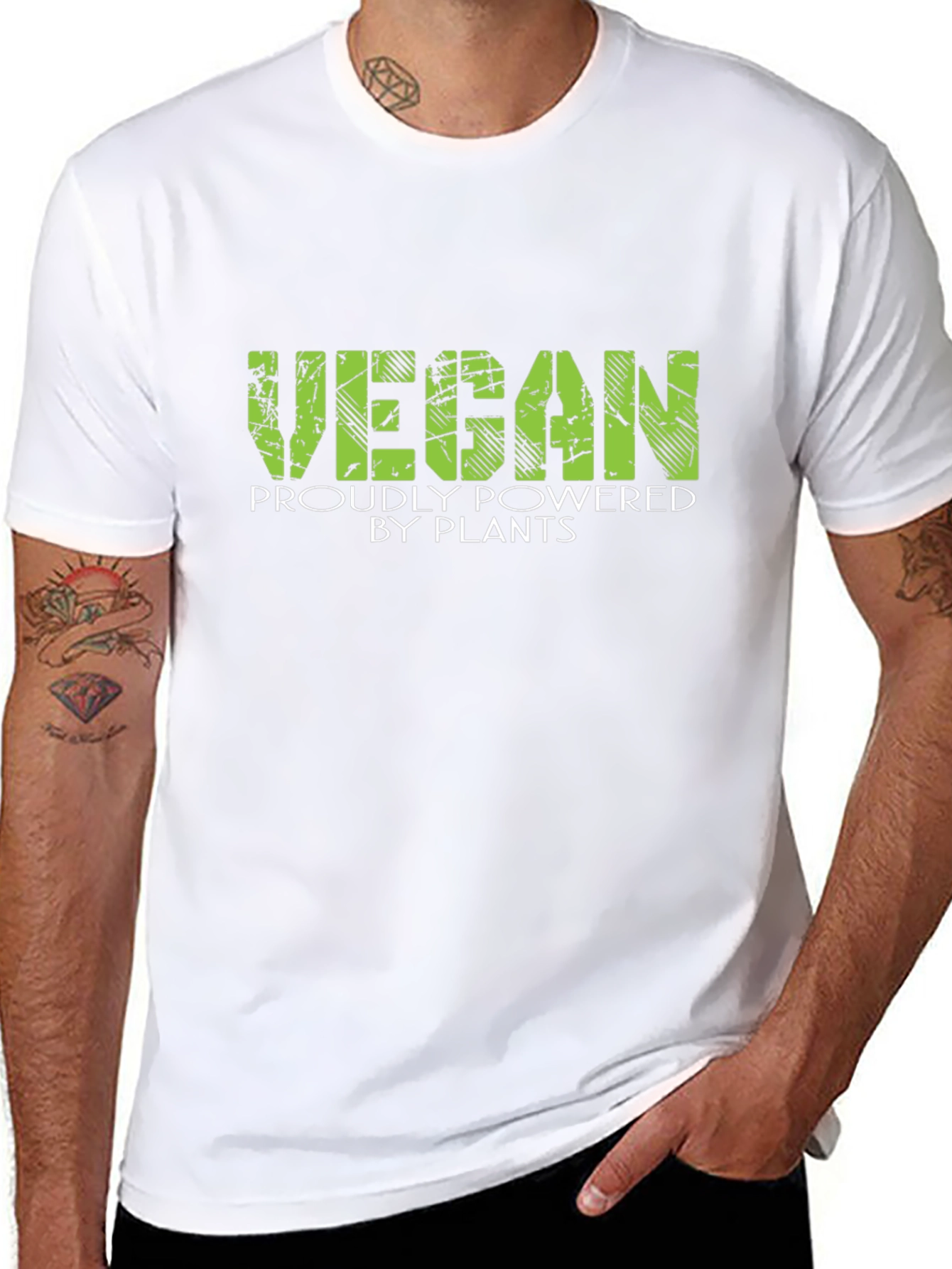 Vegan Powered By Plants Black T-Shirt