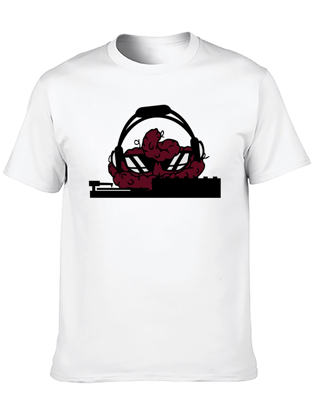 DJ Brain Graphic T-Shirt - Unique Design
