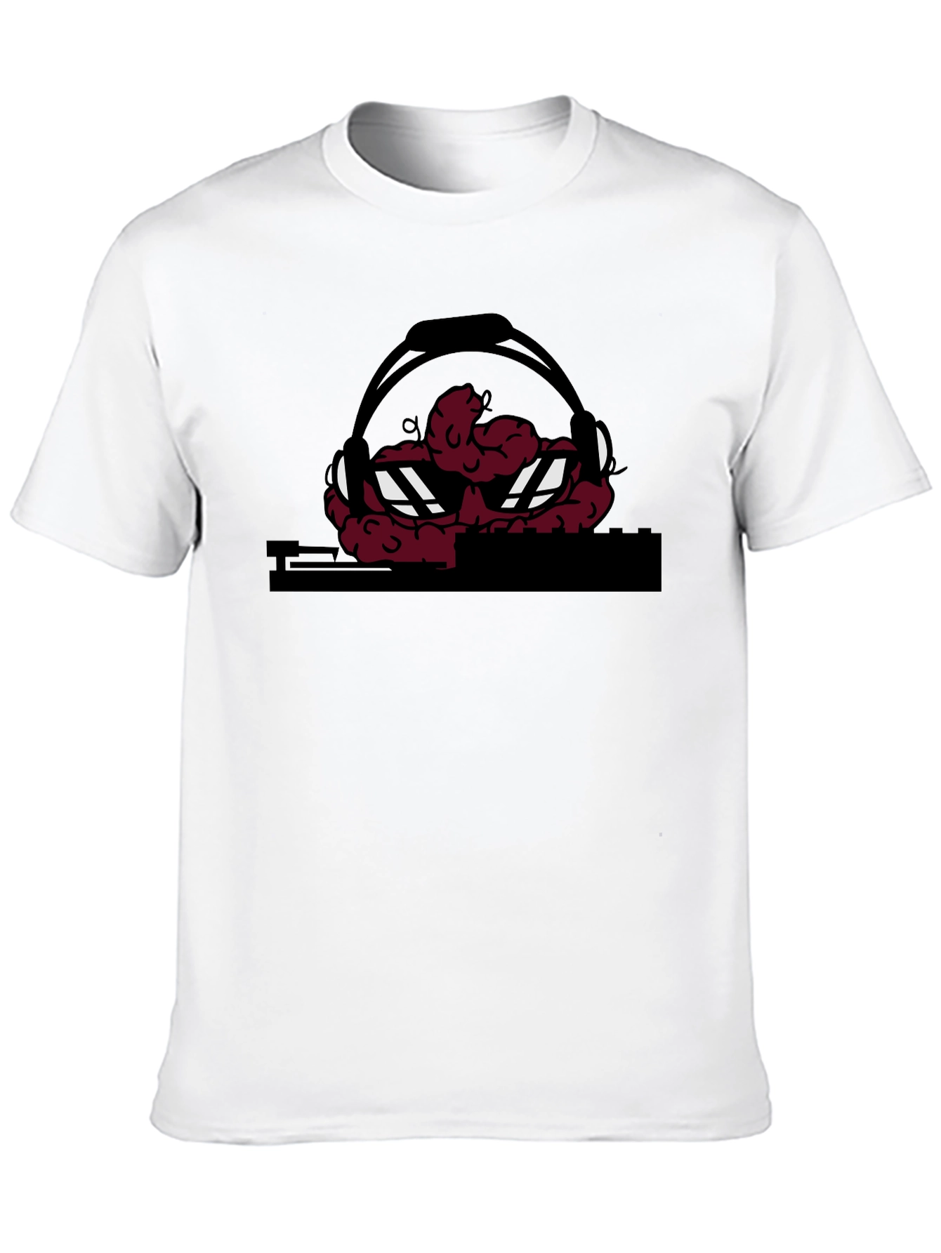 DJ Brain Graphic T-Shirt - Unique Design