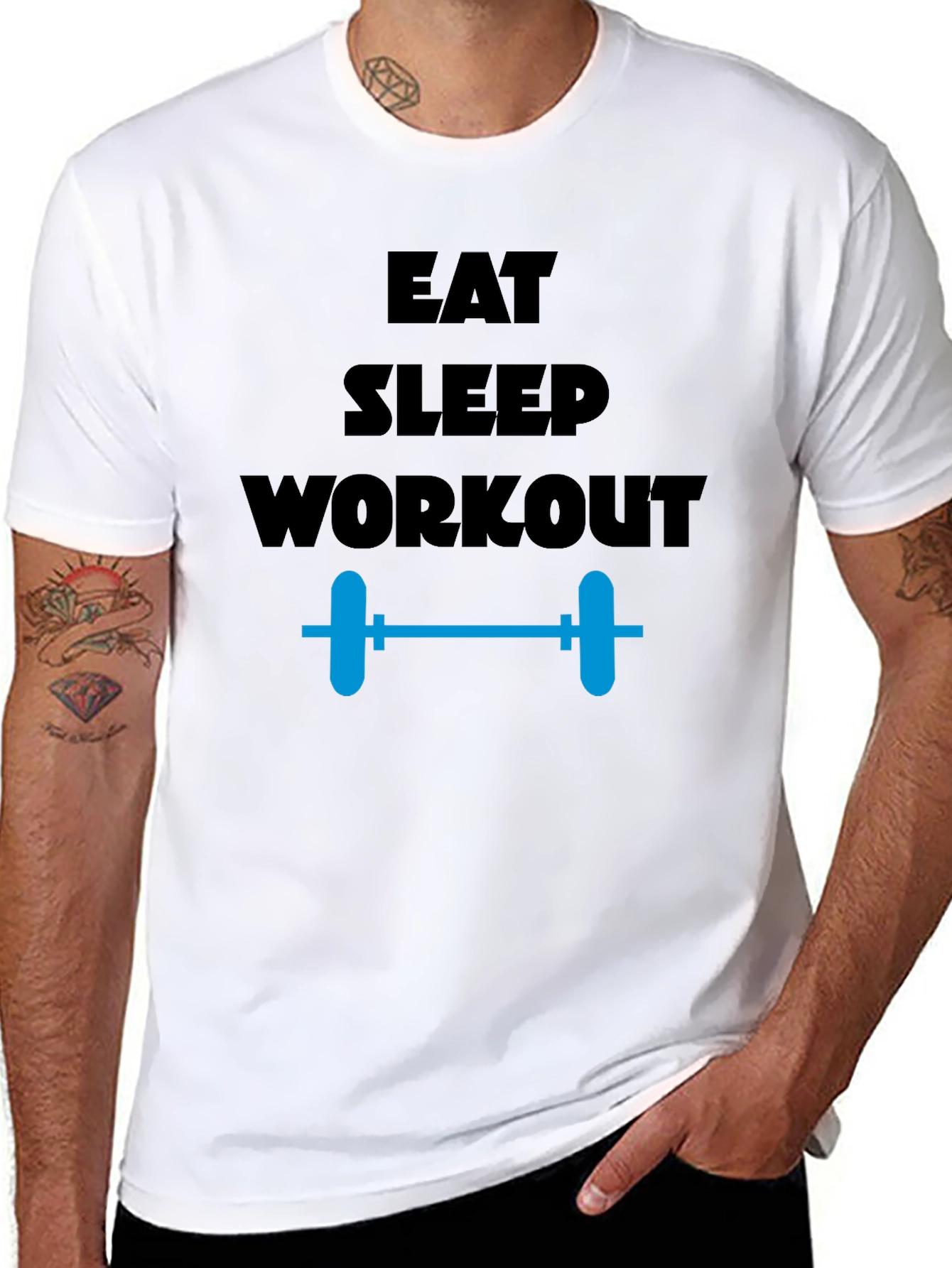 Eat Sleep Workout Gym T-Shirt