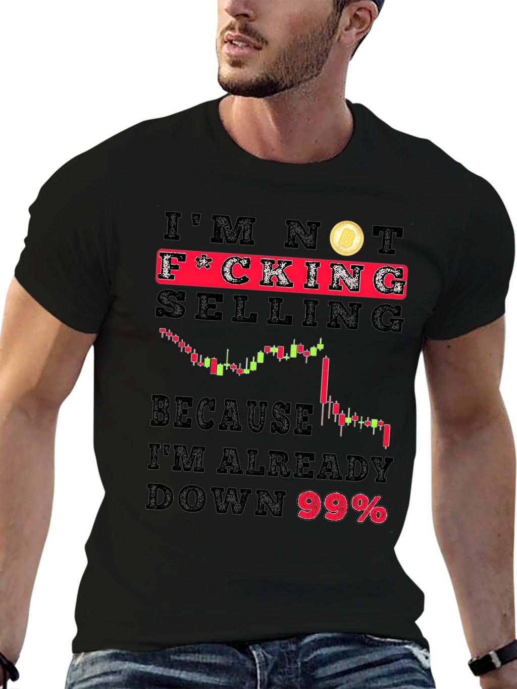 Im Not Selling Bitcoin Black T-Shirt