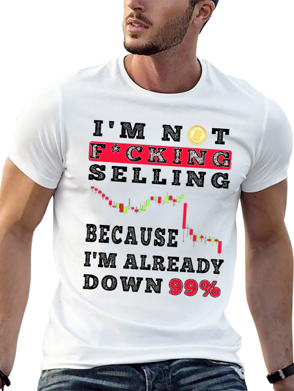 Im Not Selling Bitcoin Black T-Shirt