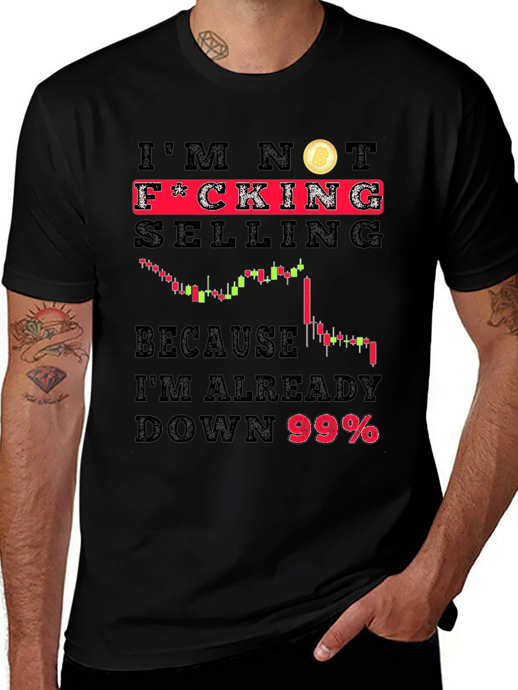 Im Not Selling Bitcoin Black T-Shirt