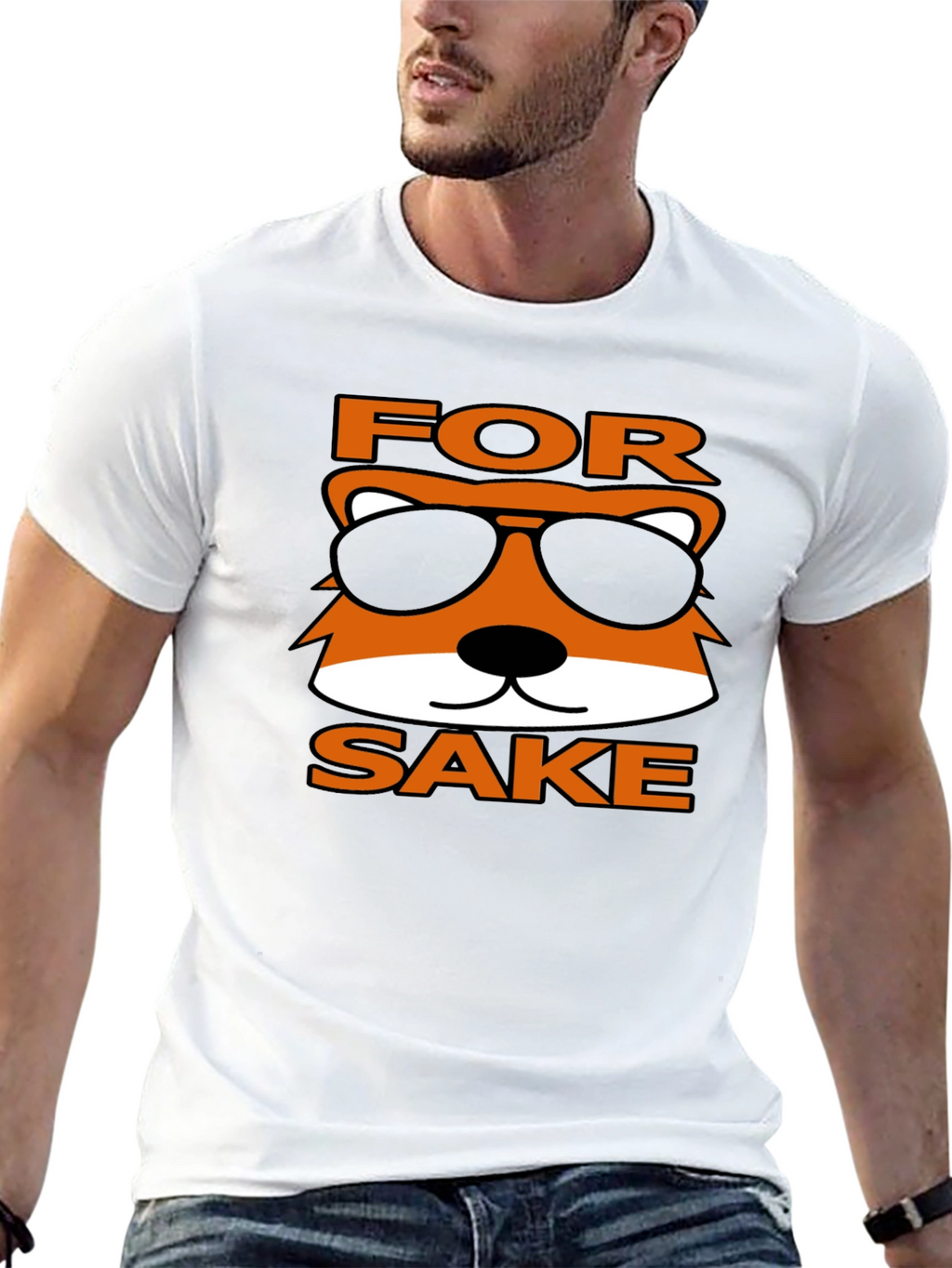 For Fox Sake Funny Graphic T-Shirt