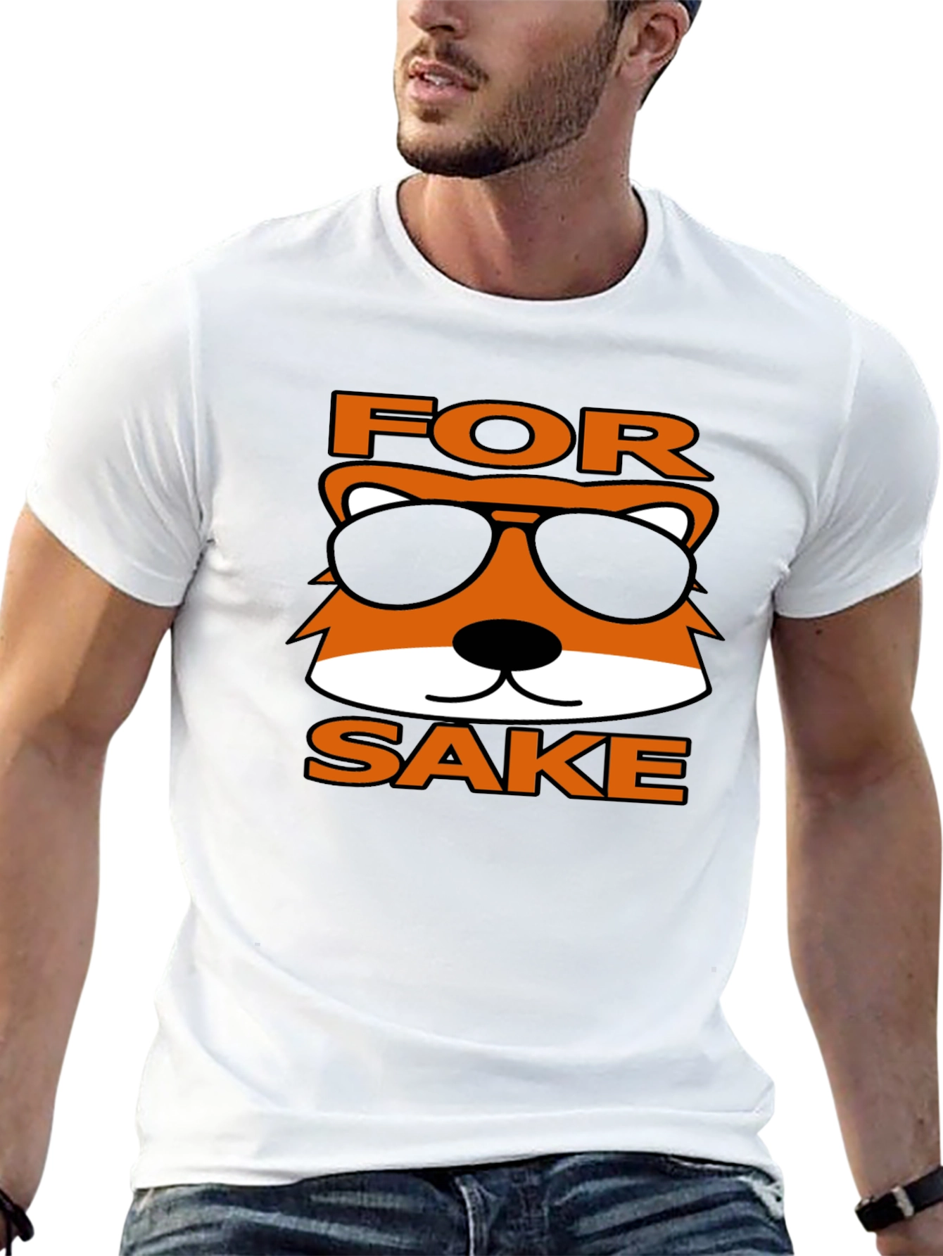 For Fox Sake Funny Graphic T-Shirt