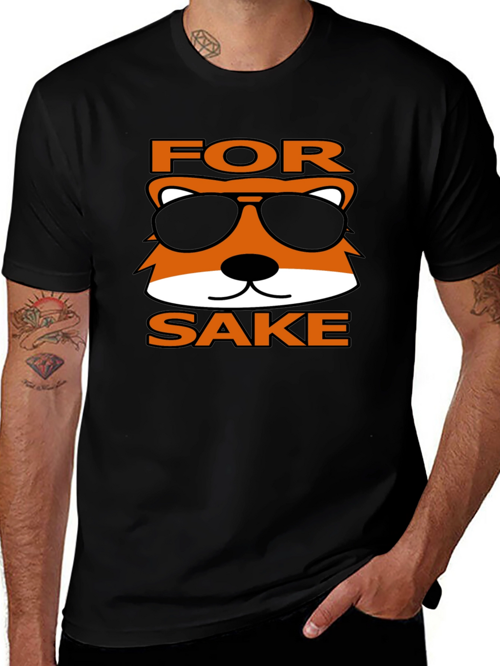 For Fox Sake Funny Graphic T-Shirt