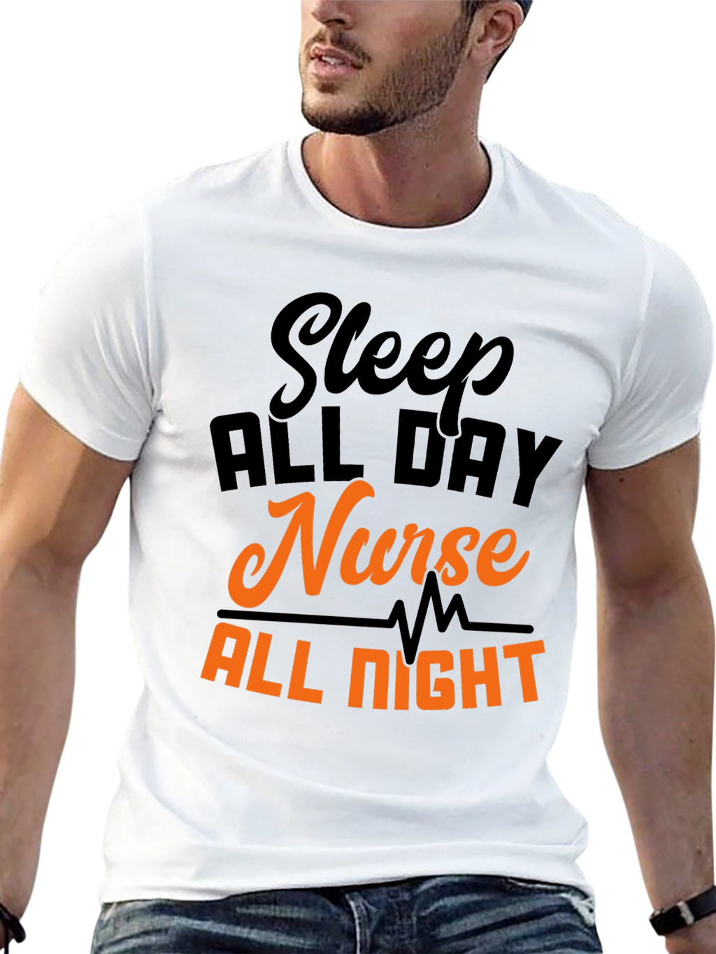 Sleep All Day Nurse All Night T-Shirt
