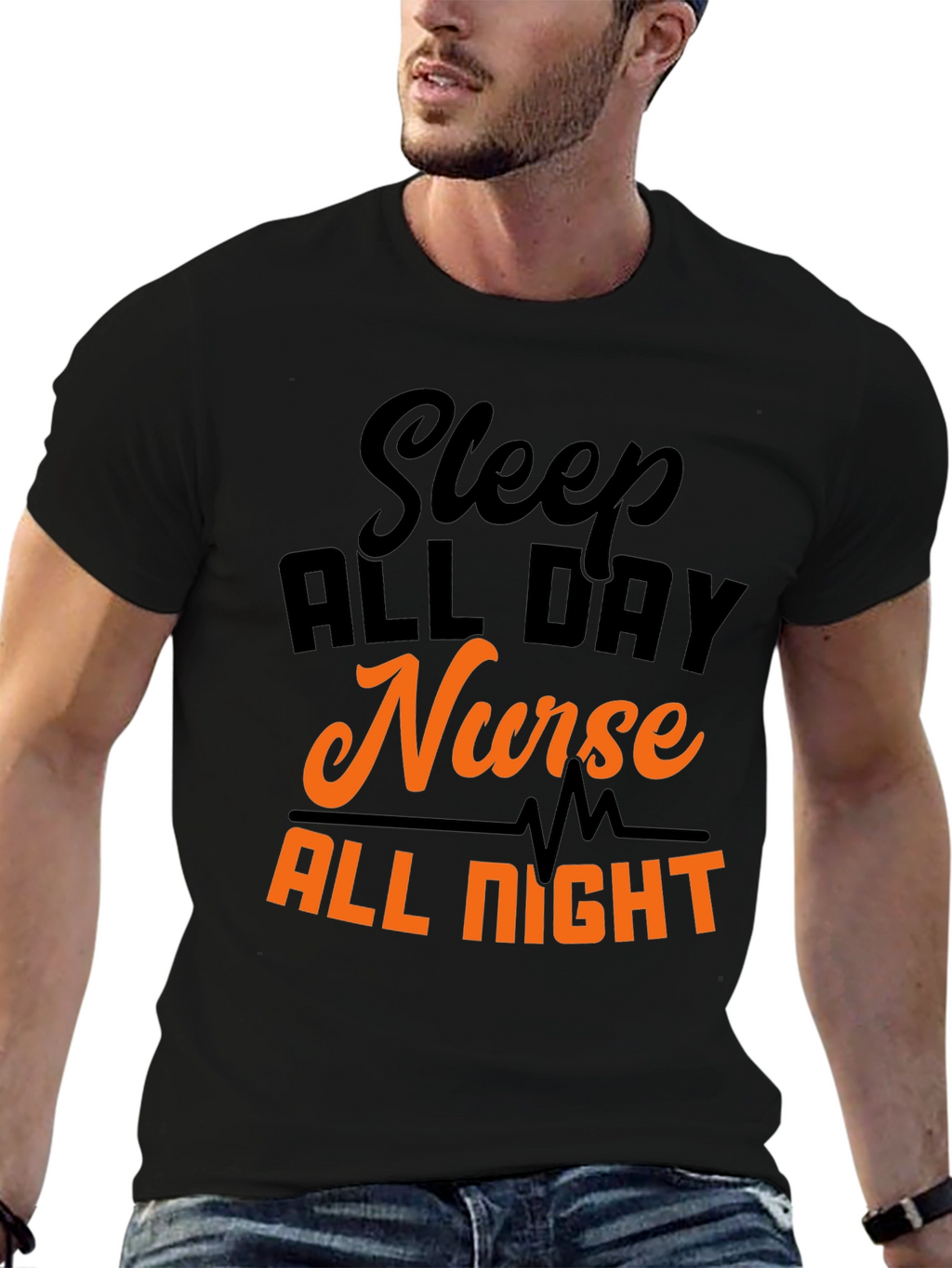 Sleep All Day Nurse All Night T-Shirt