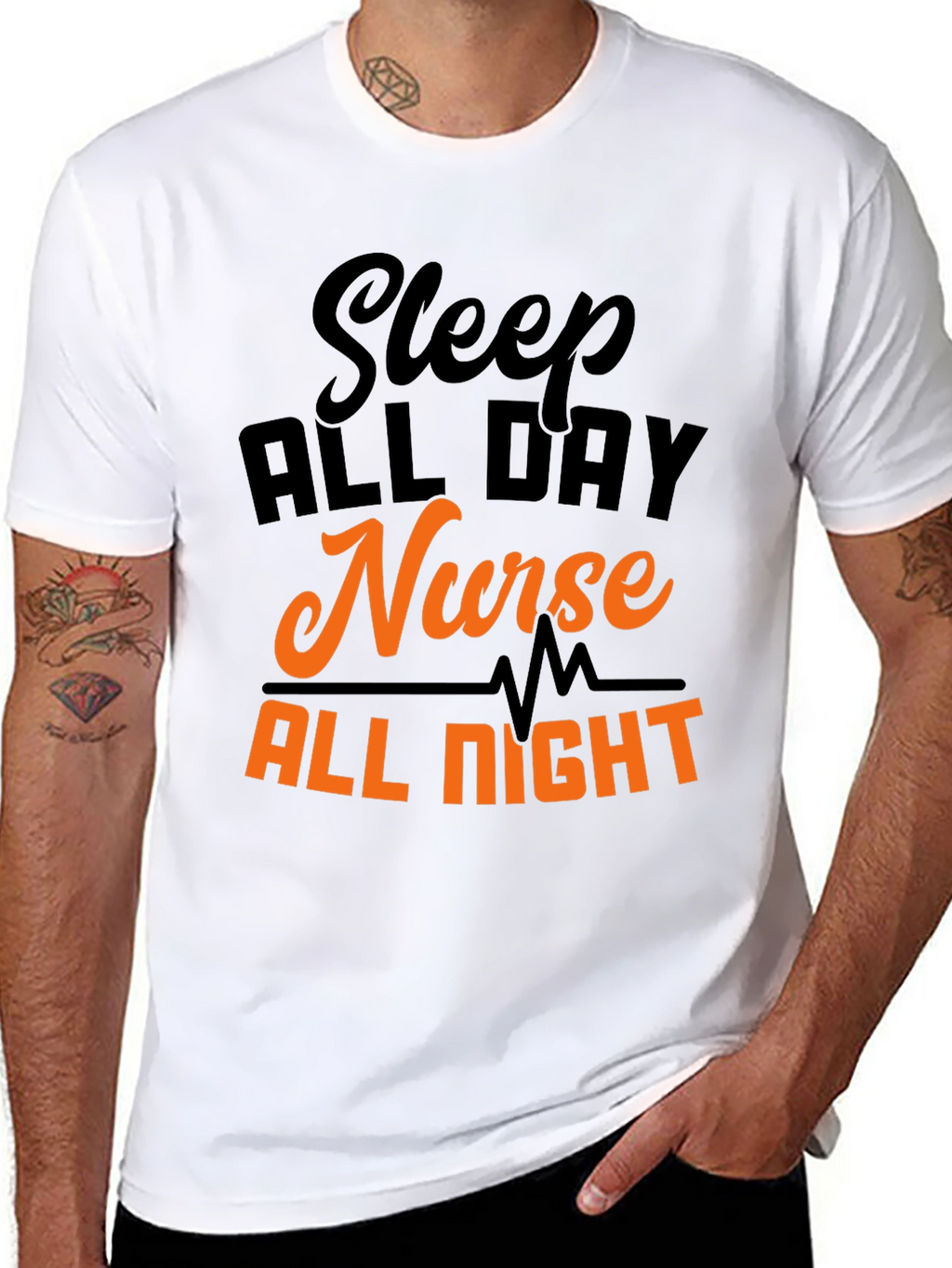 Sleep All Day Nurse All Night T-Shirt
