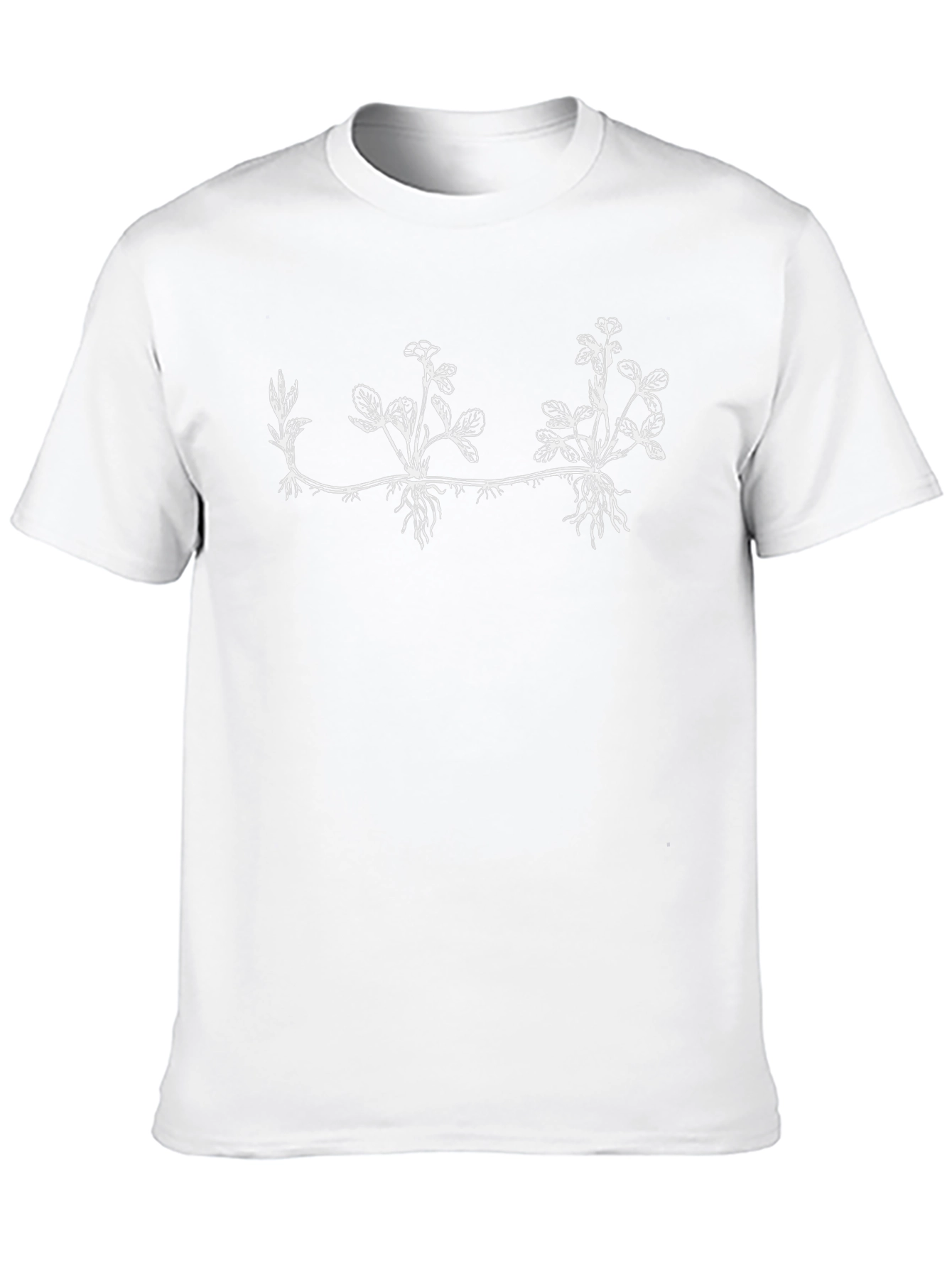 Botanical Graphic Tee - Black Cotton Blend